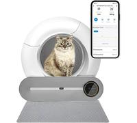 Litière pour chat autonettoyante, robot automatique sans ramassage avec grande capacité, protection de sécurité, élimination des odeurs, contrôle par application pour plusieurs chats