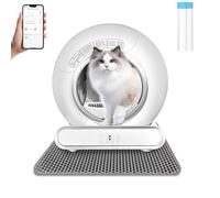 Litiere pour Chat Autonettoyante XXL Bac Litiere pour Chat Autonettoyante avec Contrôle APP Anti Pincement Litiere Automatique Tranquille Caisse (Type B)
