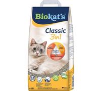 Biokat’s Classic 3in1 sans parfum - Litière pour chats agglomérante avec grains de 3 tailles différentes - 1 sac (1 à 10 l)