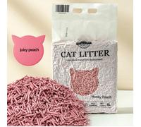 Litière pour chat - DDCAQIOUA - 6L - Végétale - Sans poussière - Agglomérante