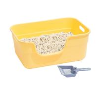 Litière pour chat extra large - Semi-fermée - Haute capacité - Résistante aux éclaboussures - Bac à litière profond robuste pour chatons et lapins - Parfait pour les grands chats, fournitures pour