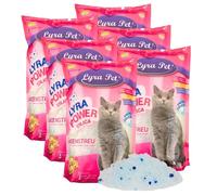 6 x 5 litres Lyra Pet® Lyra Power® Silica Silicate Litière pour chats