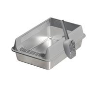 Litière pour chat, Plateau pour animaux anti-éclaboussures, Toilettes pour chats avec contrôle des odeurs avec pelle Chambre à domicile Camping pour intérieur et extérieur, Collecte efficace