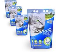 Litière pour chat - Tranquille Cristale Bicarbonite - Silice 4L - Lot de 4 - Absorbante