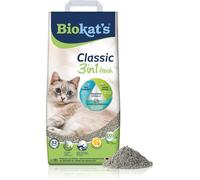 Litière pour chats agglomérante - BIOKAT'S - Classic Fresh 3in1 parfum printemps - Grains 3 tailles - Agglomérante - 1 sac 1-10 L