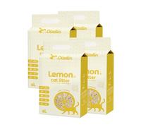 Litière pour chats detofu écologique végétale litière naturelle agglomérante (citron, 24 L)