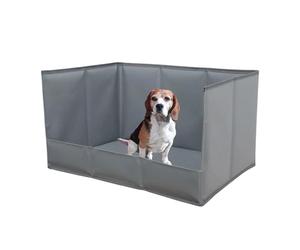 Litière pour Chien - Toilette Portable Pliable À Hautes Parois pour Animal De Compagnie - Litière pour Chiots Et Chiens - pour Nettoyage et Entretien Balcon Appartement Salon Extérieur