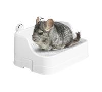 Litière pour lapin - toilette pour animaux de compagnie carrés de grande capacité | Conception de boucle pour cobayes, chinchillas, furets et gerbilles | Spacieuses litières pendantes pour petits