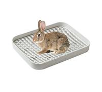 Litière pour lapins - Cage carrée Pot, plateau de toilette pour animaux de compagnie, cochons d'adultes, hamsters, petits animaux, clôture compacte, accessoire de salle de bain | Solution pour