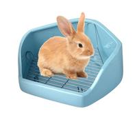 Litière pour lapins, litière pour animaux de compagnie pour cage | Toilette pour lapin pour animaux de compagnie, casserole d'angle pour petits | Litière en forme de pentagone c