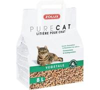 Litière - Pure Cat - Végétale - 8L - Granulés absorbants en bois français