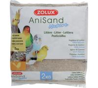 Litière sable anisand crystal pour oiseaux Zolux Blanc 2 kg