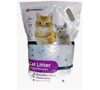 Litière silica granules large 5 litres litière pour chat - Flamingo