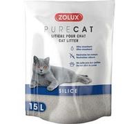 Litière silice nature Purecat 15 litres naturel G