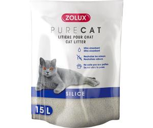 Litière silice nature Zolux Gris 15 L
