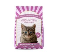 Litière Tofu pour Chat Parfum Pêche| Haute Absorption| Anti-Odeurs| 6L | Agglomération rapide,faible dispersion , contrôle des odeurs, faible émission de poussière