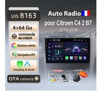 litillbuly 4Go 64Go WIFI adaptateur autoradio pour Citroen C4 2 B7 2013 2014 2015-2016 accessoire autoradio android voiture carplay