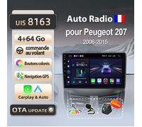 litillbuly 4Go 64Go WIFI adaptateur autoradio pour Peugeot 207 207CC 2006 2007-2015 accessoire autoradio android voiture carplay GPS