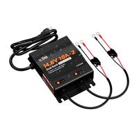 LiTime 14,6 V 10 A LiFePO4 Chargeur IP67 étanche à 2 canaux,12 V AC-DC au Lithium avec connecteur Anderson, indicateur LED, Chargeur spécifique pour accumulateurs au Lithium de