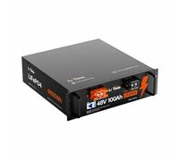 LiTime 48V 100Ah LiFePO4 Lithium Batterie,BMS 100A intégré et cellules de Grade A, Max. 4800W Load Power,Boîtier métallique Solide avec 4000~15000 Cycles & 10 Ans de Vie,Parfait pour RV, Hors réseau