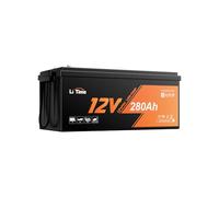 LiTime Batterie Lithium 12V 280Ah LTCP pour Camping-Cars, Panneau Solaire