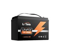LiTime Batterie Lithium LiFePO4 12V 100Ah pour Camping-Car, 4000-15000 Cycles Profonds, énergie 1280Wh, Parfait pour Caravane RVs, Système Solaire, Fourgons, Bateaux, Système Off-Grid