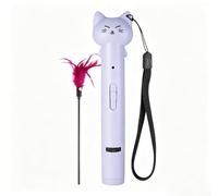 Litinliv Jouet pour Chat Laser Pointeur Interactif, USB Rechargeable Violet