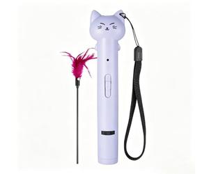 Litinliv Jouet pour Chat Laser Pointeur Interactif, USB Rechargeable Violet