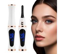 Litinliv Recourbe Cils Chauffant, Recourbe-Cils Électrique avec 3 Niveaux de Température (65°C/85°C/95°C), USB-C Rechargeable, Mini Recourbeur de Cils Professionnel Portable