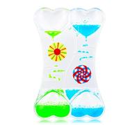 Litinliv Sablier Liquide à Hhuile, Minuterie Liquide Colorée, Jouet Apaisant, Minuteur Sensoriel Liquide, Jouet Sensoriel, Bouteille Sensorielle, Sabliers Liquide pour Activité, Détente, Apaisant
