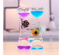 Litinliv Sablier Liquide à Hhuile, Minuterie Liquide Colorée, Jouet Apaisant, Minuteur Sensoriel Liquide, Jouet Sensoriel, Bouteille Sensorielle, Sabliers Liquide pour Activité, Détente, Apaisant (D)