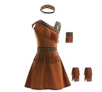Lito Angels Costume de princesse Pocahontas avec bandeau et accessoires pour fille de 2 à 3 ans, marron