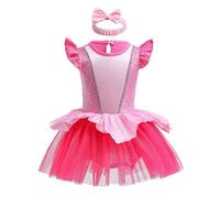 Lito Angels Deguisement Belle au Bois Dormant Princesse Aurore avec Bandeau pour Bebe Filles Taille 6-9 mois