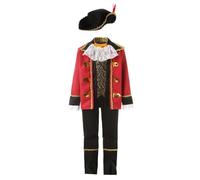 Lito Angels Deguisement Costume Capitaine Pirate avec Veste et Chapeau pour Enfant Garcon Taille 5-7 ans
