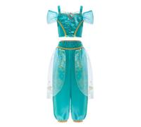 Lito Angels Déguisement Costume pour Fille Robe Princesse Aladdin Tenue Mille et Une Nuit Carnaval Enfant Taille 10-12 ans