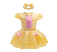 Lito Angels Deguisement Costume Robe Princesse avec Bandeau pour Bebe Filles Taille 0-3 mois