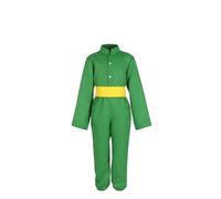 Lito Angels Déguisement d’Aventurier de Conte pour Garçon, Ensemble Vert à Manches Longues avec Écharpe Jaune, 6-7 Ans, Taille 122