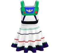 Lito Angels Deguisement de Buzz Robe d'été pour Enfant Filles Taille 9-10 ans