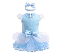 Lito Angels Deguisement Princesse Cendrillon avec Bandeau pour Bebe Filles Taille 18-24 mois
