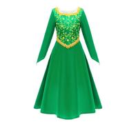 Lito Angels Deguisement Robe Costume à Princesse Ogre pour Enfant Fille Taille 3-11 ans, Vert