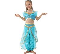 Lito Angels Deguisement Robe de Princesse pour Enfants Filles, Costume d'halloween Vêtements de fête d'anniversaire Cosplay de Carnaval Taille 8-9 ans A