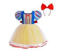 Lito Angels Deguisement Robe en Tulle Princesse Pomme avec Bandeau Enfant Fille, Taille 18 mois-7 ans