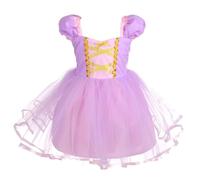Lito Angels Deguisement Robe en Tulle Princesse Raiponce Bebe Fille, Anniversaire Fete Carnaval Costume Halloween, Taille 18-24 mois