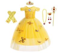 Lito Angels Deguisement Robe et la Bête Costume Princesse Bebe Fille Taille 18-24 mois, Jaune