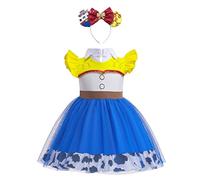 Lito Angels Deguisement Robe Jessie pour Bebe Fille avec Bandeau Cheveux, Anniversaire Fete Carnaval Costume Coton Casual Ete, Taille 18-24 mois (étiquette en tissu 100)
