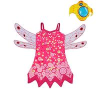 Lito Angels Déguisement Robe Mia et Moi Enfants Filles Costume Halloween avec Ailes et Bracelet, Taille 2-3 ans