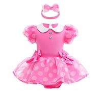 Lito Angels Deguisement Robe Mouse avec Bandeau pour Bebe Filles Taille 18-24 mois, Rose Chaud