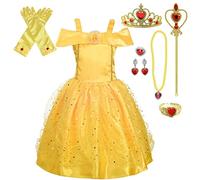 Lito Angels Deguisement Robe Princesse avec Accessoires pour Enfant Fille, Anniversaire Fete Carnaval Costume Halloween, Taille 10-11 ans, B