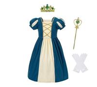 Lito Angels Deguisement Robe Princesse Merida Re avec Accessoires pour Enfant Fille Taille 12-18 mois, Sarcelle Foncé (étiquette en tissu 70)