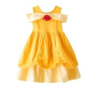 Lito Angels Deguisement Robe Princesse pour Enfant Fille, Anniversaire Fete Carnaval Costume Coton Casual Ete, Taille 2-3 ans